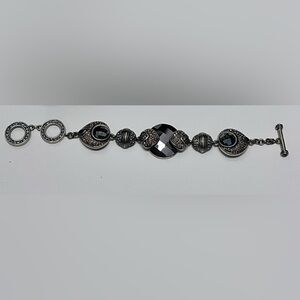 Elegant Faceted Black Bracelet